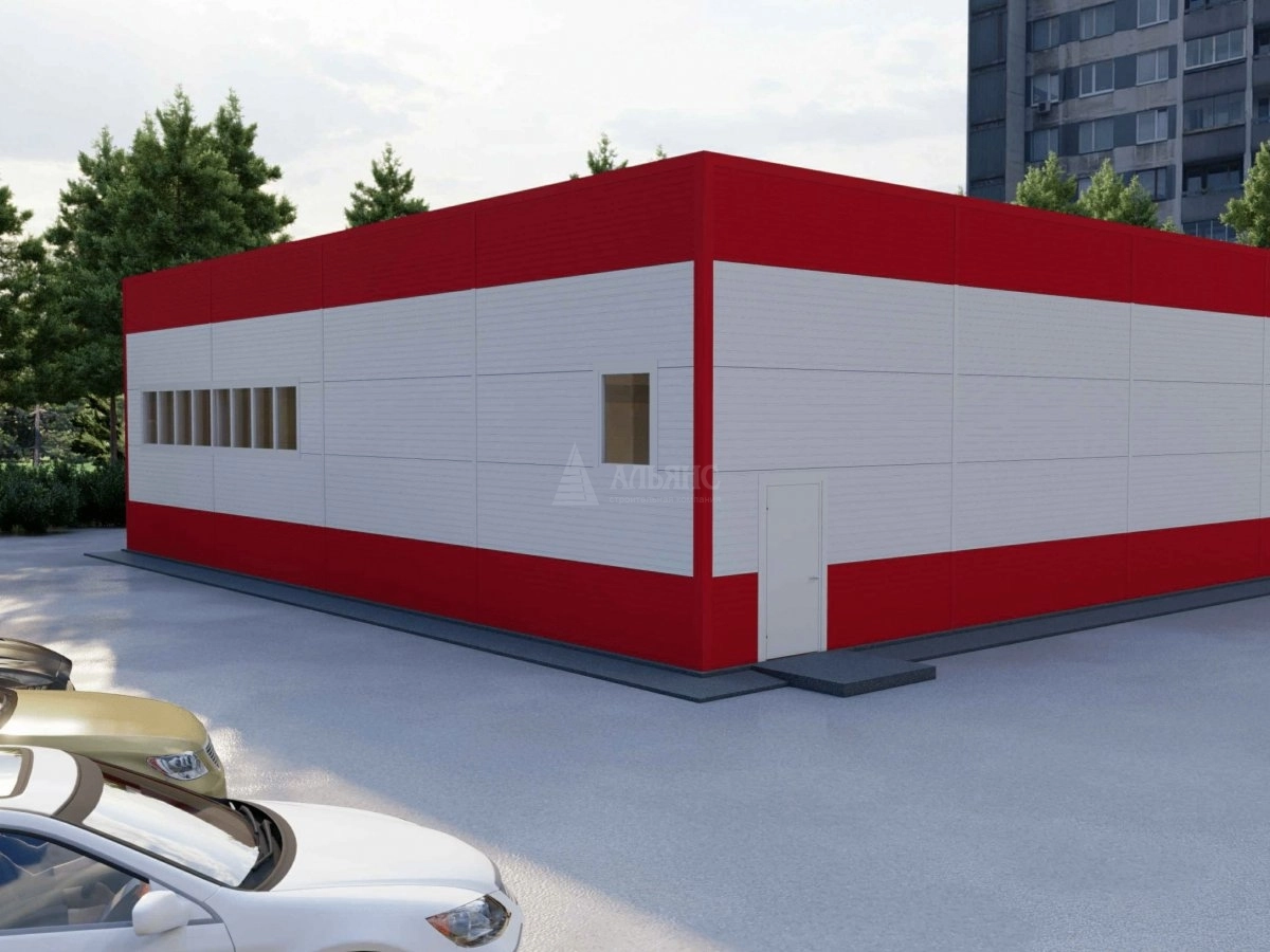 3D визуализация Магазин из сэндвич-панелей - фото 5