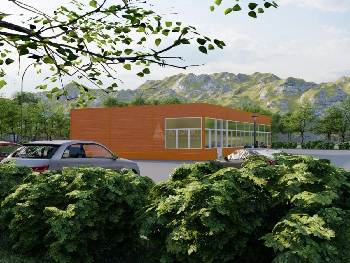 3D визуализация Проект павильона из сэндвич-панелей - фото 6