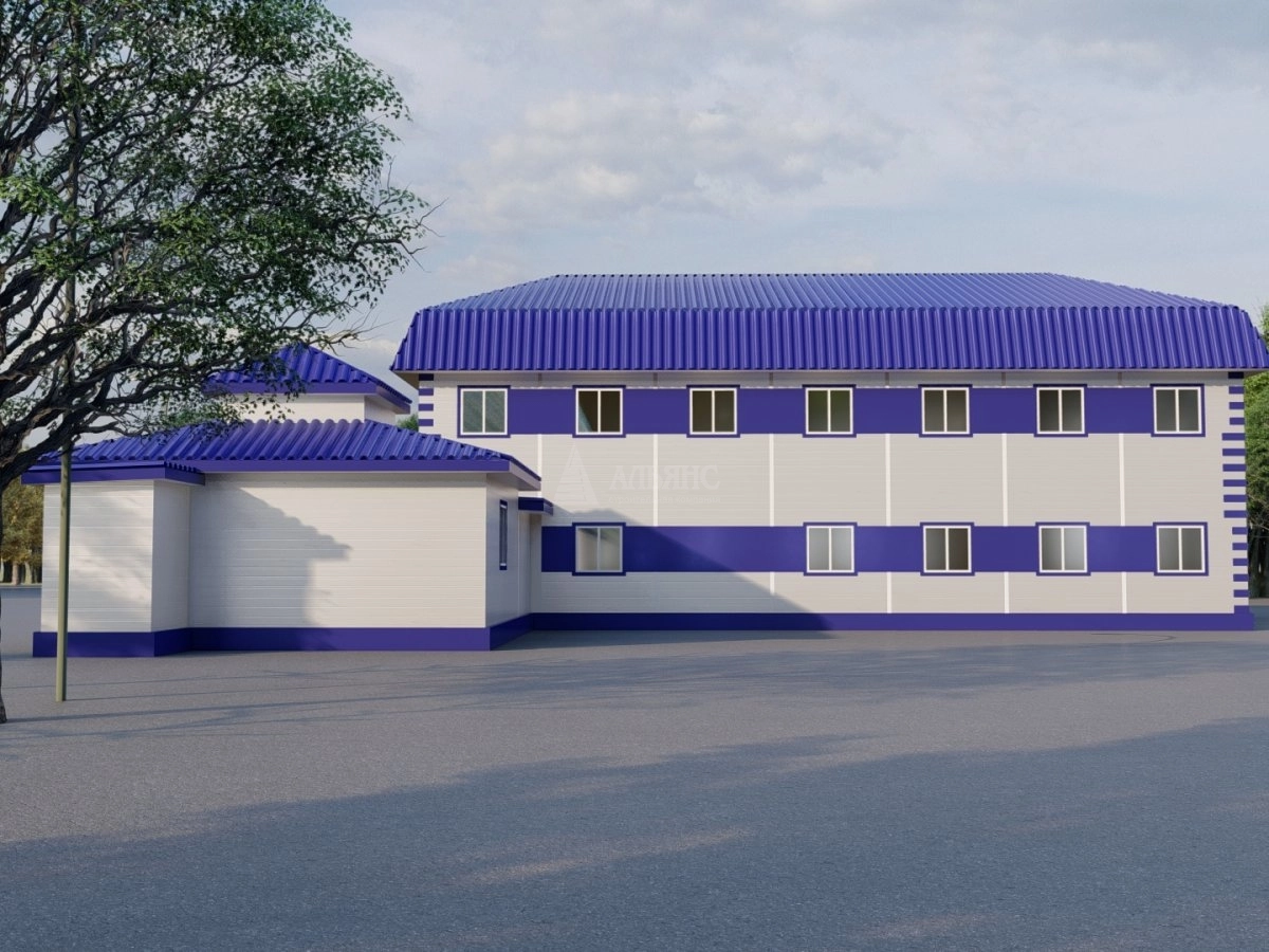 3D визуализация Офисы из сэндвич-панелей - фото 3