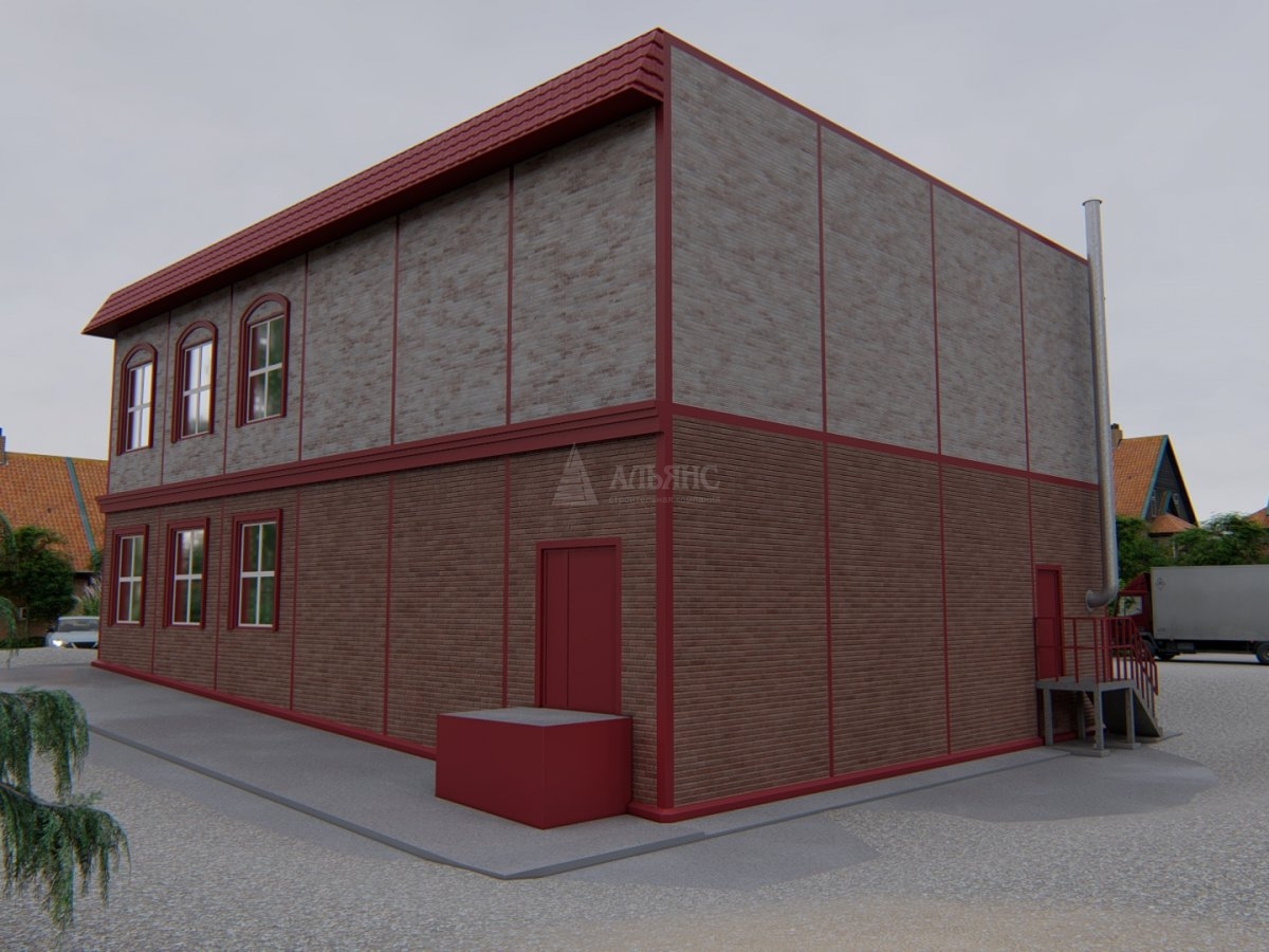 3D визуализация Магазин из сэндвич-панелей - фото 5