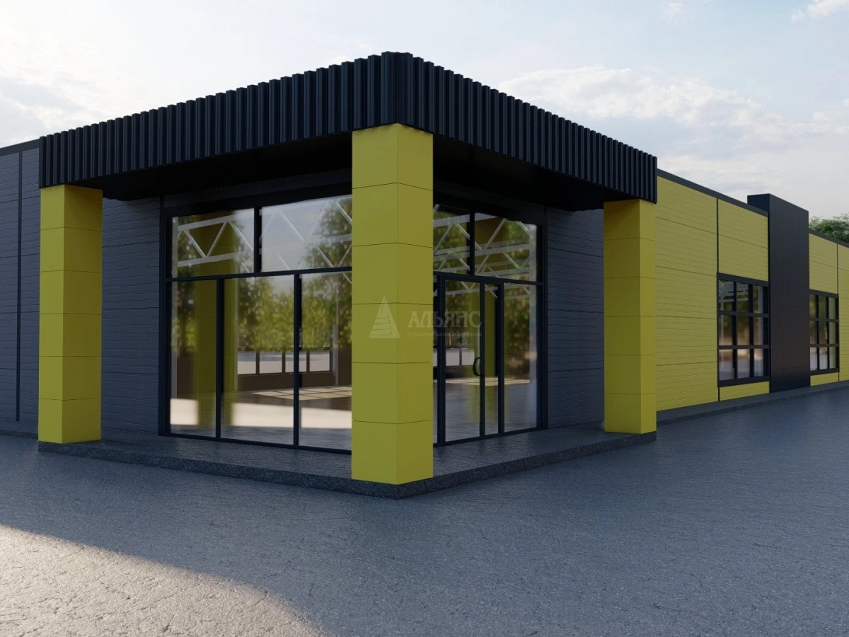 3D визуализация Магазин из сэндвич-панелей - фото 5